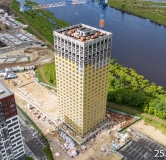 Ход строительства дома № 4А, корпус 1 в ЖК Скандиа. Квартал у реки -