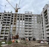 Ход строительства дома 2 в ЖК Флэт168 -