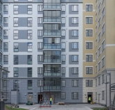 Ход строительства дома 16Б, секции К41-К46, 4 этап в ЖК Skandi Klubb -