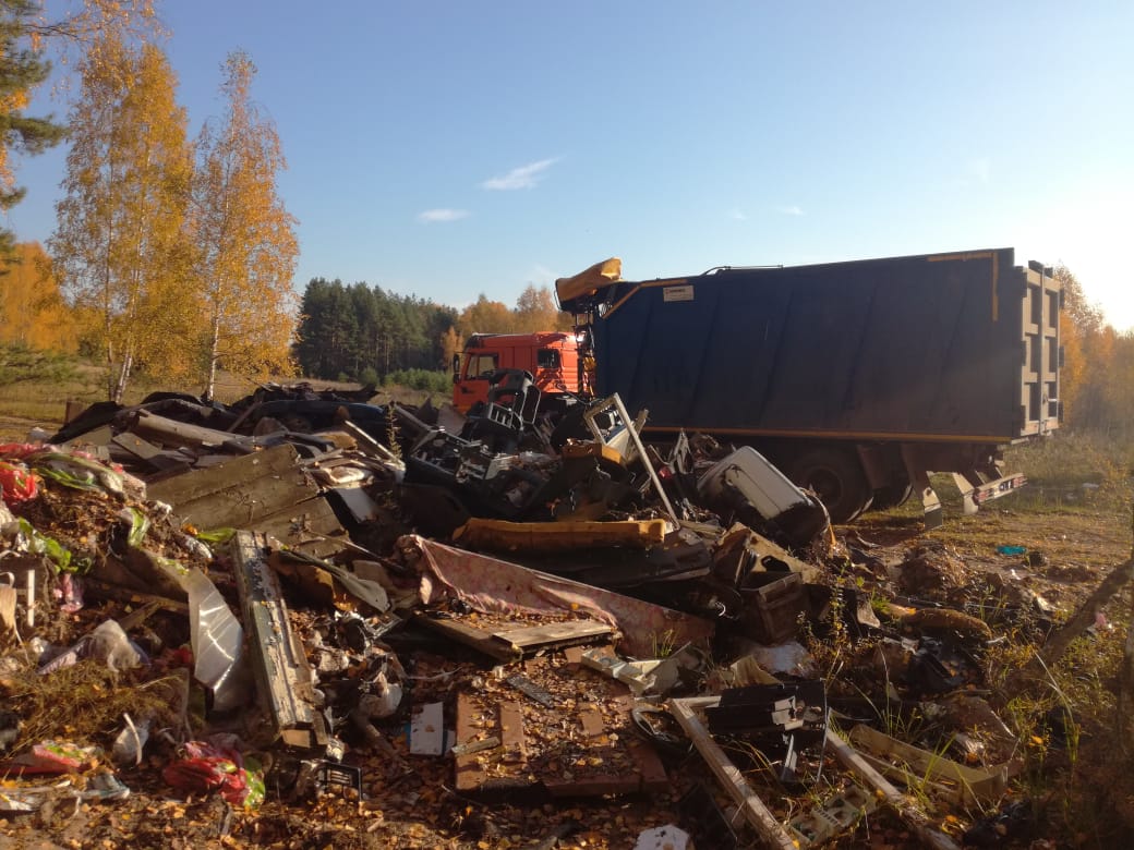 Стихийную свалку ликвидируют в поселке Останкино Нижегородской области