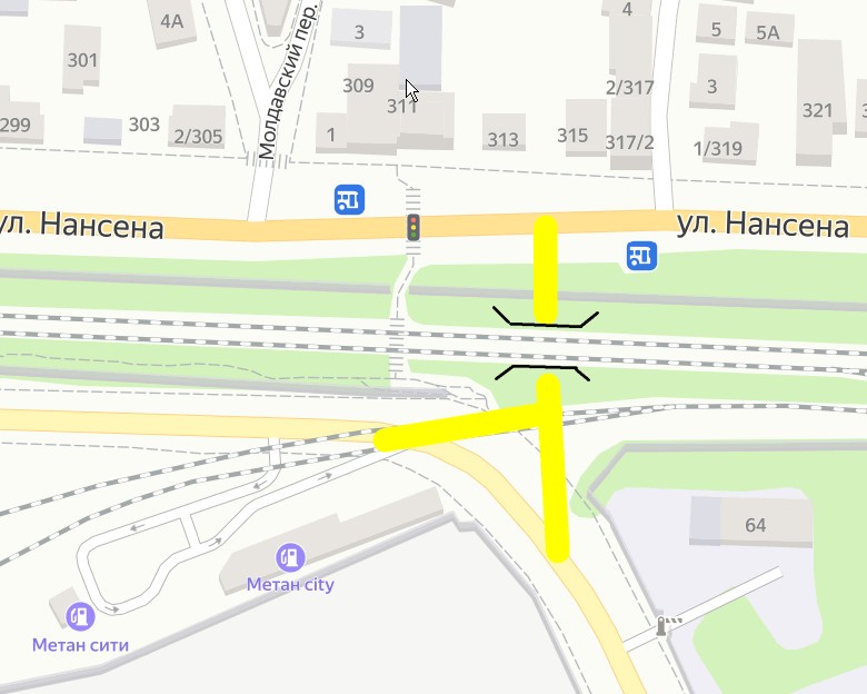 Проезд предложили построить под путями на ул. Нансена в Ростове-на-Дону - фото 1