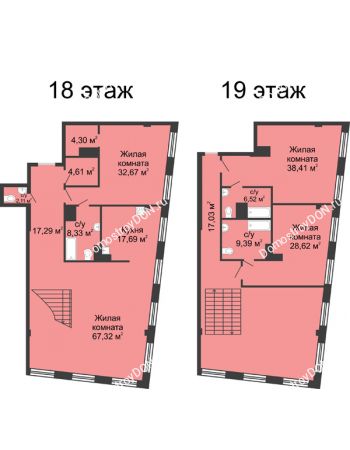4 комнатная квартира 311,29 м² - ЖК Гранд Панорама