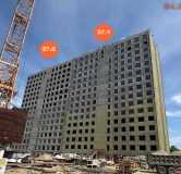 Ход строительства дома 37 в ЖК Авиатор (Авиатоr) -