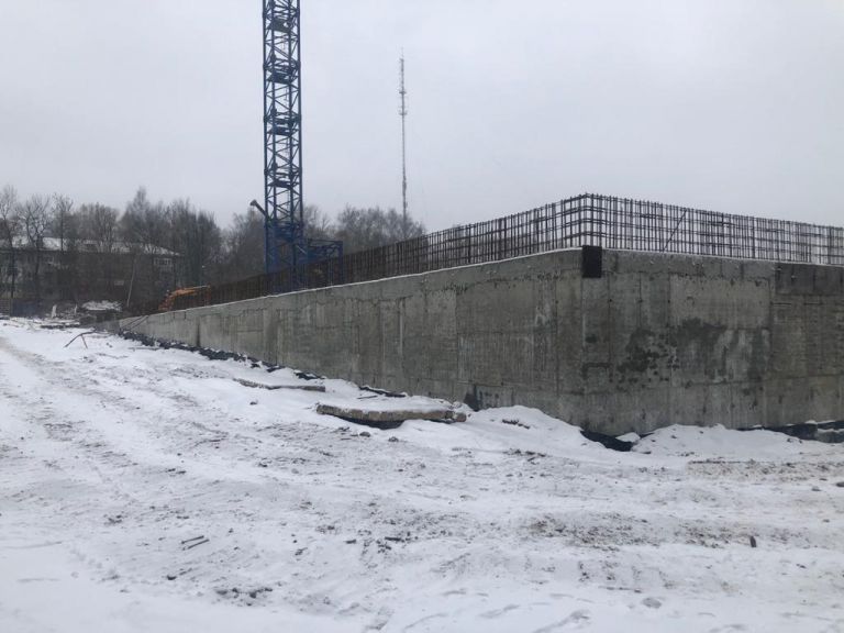 Первый этаж дома ЖК «Квартет» начали строить  в Нижнем Новгороде