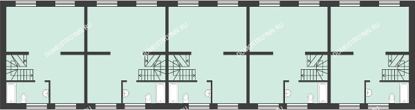 Планировка 2 этажа в доме 3 типа в Микрогород Стрижи