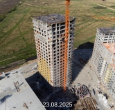 Ход строительства дома № 1456, ГП-72.101 в ЖК Мириады -