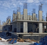 Ход строительства дома 43, 1 этап в ЖК По ул. Пойменная -