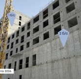 Ход строительства дома секция 1 в ЖК Вектор премиум-квартал -