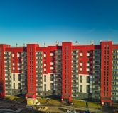 Ход строительства дома 49а в ЖК Вишневая Горка -