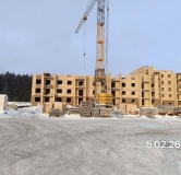 Ход строительства дома 46, блок В, 2 этап в ЖК Семейный квартал Ритм -