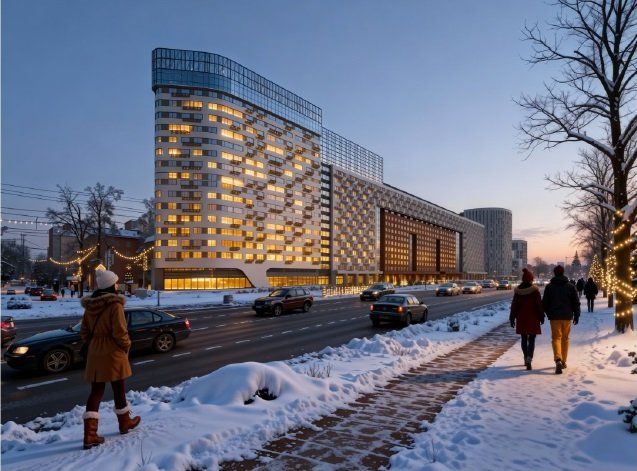 Нижегородцам показали эскиз нового 18-этажного дома на проспекте Гагарина  - фото 1