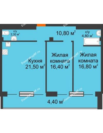 3 комнатная квартира 82,2 м² - ЖК Art House