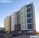 Ход строительства дома 134.2 в ЖК Ручьи -