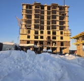 Ход строительства дома 1 в ЖК Локомотив -