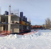 Ход строительства дома 140Б, 1 этап (поз.1,2) в ЖК Оникс -