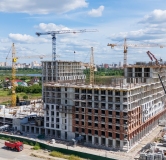 Ход строительства дома № 9, корпус 1 (ГП-1) в ЖК Остров-сад -