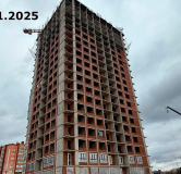 Ход строительства дома Литер 1, секция А в ЖК Космо -