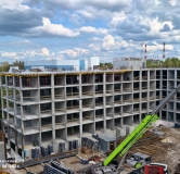Ход строительства дома 5, секция 3.3, 3.4, 3.5 в ЖК Красное Яблоко -