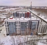 Ход строительства дома Б.1, 1 этап в ЖК Краснопольский -