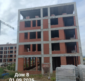 Ход строительства дома 8 в ЖК 5 Баллов Парк Эко Кварталов -