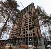 Ход строительства дома 3 в ЖК Никс Про на Лесопарковой -