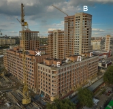 Ход строительства дома 1 в ЖК Голос Кашириных -