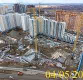 Ход строительства дома 12, 1 этап в Микрорайон Нанжуль-Солнечный -
