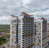 Ход строительства дома 1, корпус 1,2 в ЖК Чижи -