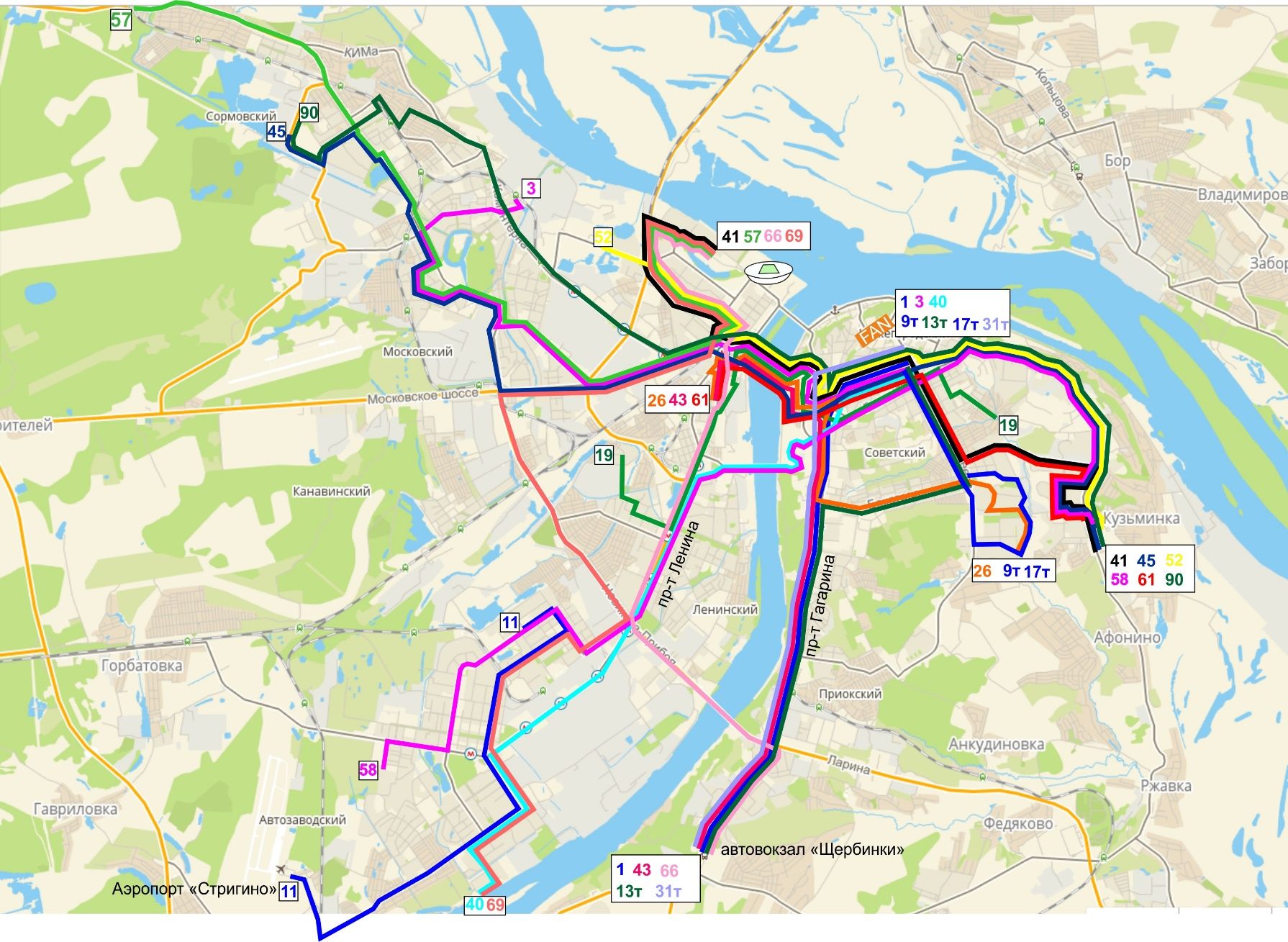 На каких маршрутах действует транспортная карта нижний новгород