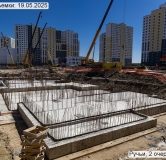 Ход строительства дома 144.3 в ЖК Ручьи -