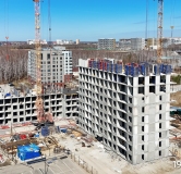 Ход строительства дома 2 в ЖК Дабл-Дабл -
