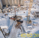 Ход строительства дома 12б в Микрорайон Нанжуль-Солнечный -