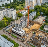 Ход строительства дома № 1,2 в ЖК Квартал Заречный -