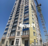 Ход строительства дома Литер 21 в ЖК Фонтаны -