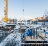 Ход строительства дома 5, 3 этап в ЖК Куатро (Quatro) -