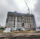 Ход строительства дома 47б, секция Б в ЖК Южный сити -