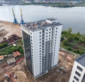 Ход строительства дома 7, строение 2 в ЖК КБС Берег -