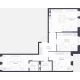 3 комнатная квартира 82,8 м² в ЖК Veren Next Шуваловский, дом 9 - планировка