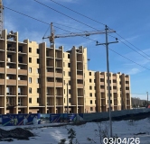 Ход строительства дома 46, блок В, 2 этап в ЖК Семейный квартал Ритм -