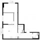 2 комнатная квартира 60,5 м² в ЖК Савин парк, дом корпус 7 - планировка