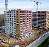 Ход строительства дома 35, корпус 1 в ЖК Новое Колпино -