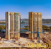 Ход строительства дома № 5.1 в ЖК Новоостровский -