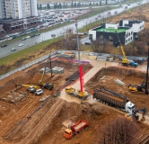 Ход строительства дома 1 в ЖК Малевич -