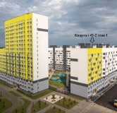 Ход строительства дома № 42-2 (1), У парка в ЖК Южный Город -