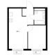 1 комнатная квартира 34,4 м² в ЖК Савин парк, дом корпус 7 - планировка