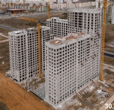 Ход строительства дома 1 в ЖК Толк Академический -