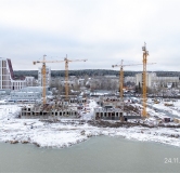 Ход строительства дома 1 в ЖК Береговой -