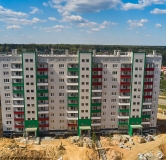 Ход строительства дома 12 в ЖК Вишневая Горка -
