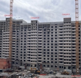 Ход строительства дома секция 8,9,10,11 в ЖК Развитие -