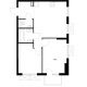 2 комнатная квартира 49,8 м² в ЖК Савин парк, дом корпус 8 - планировка